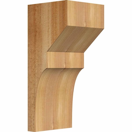Ekena Millwork Monterey Rough Sawn Corbel, Western Red Cedar, 6"W x 6"D x 14"H COR06X06X14MON00RWR